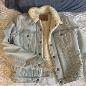 Levi’s Denim Fur Coat S